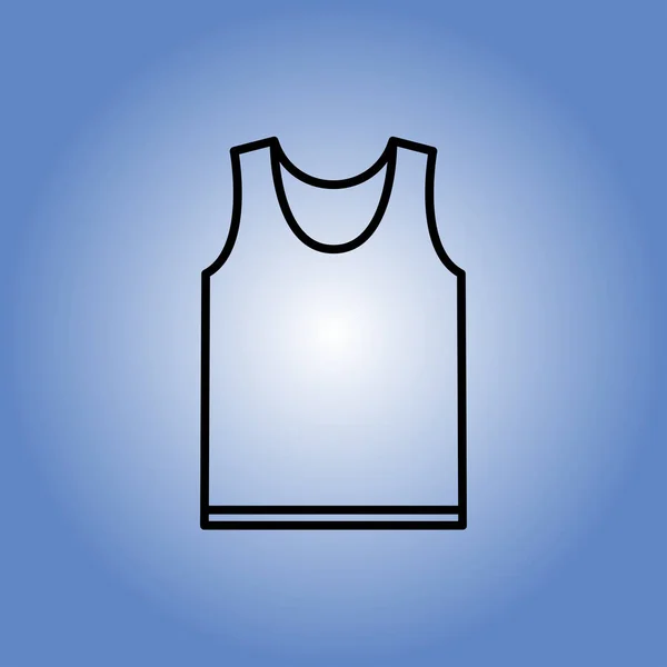 Shirt pictogram. platte ontwerp — Stockvector