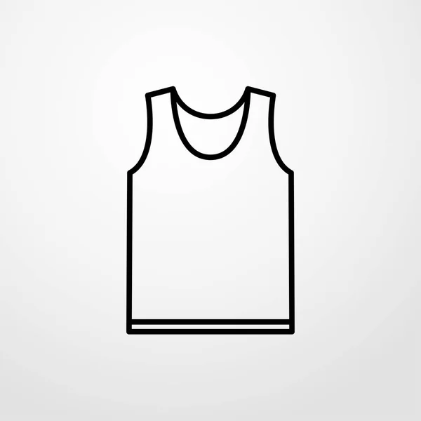 Icono de camisa. diseño plano — Vector de stock