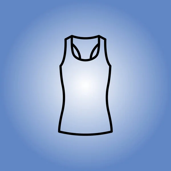 Значок рубашки. плоский дизайн — стоковый вектор