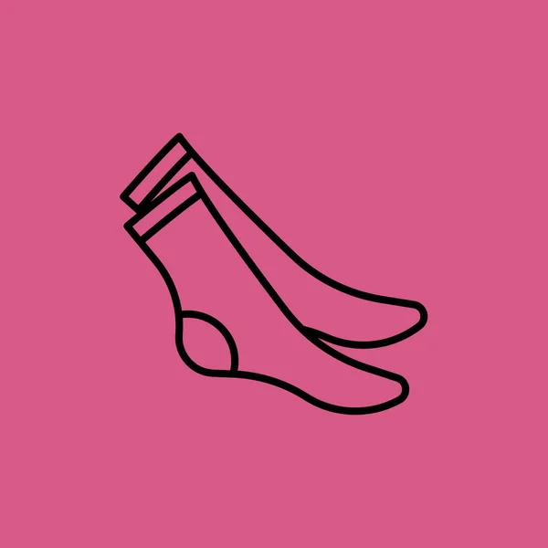 Icône chaussettes. design plat — Image vectorielle