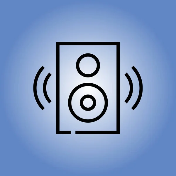 Sound speaker icon. flat design — Stock Vector