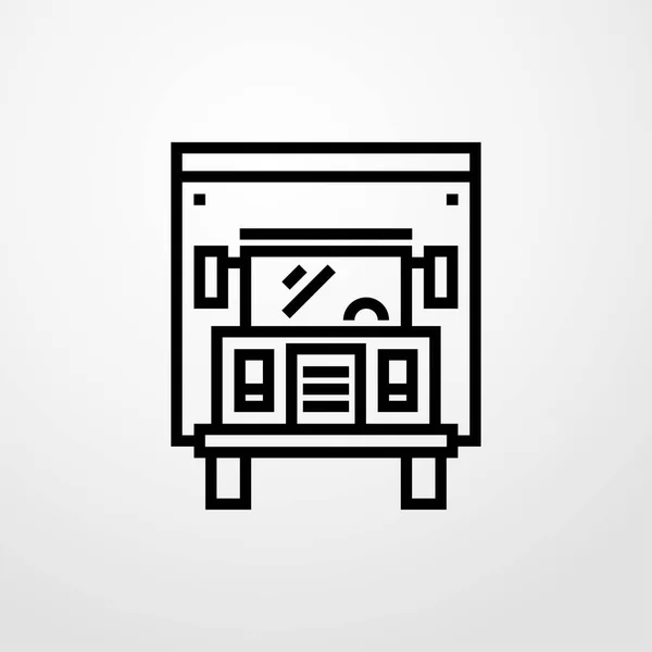 Icono del camión. diseño plano — Vector de stock