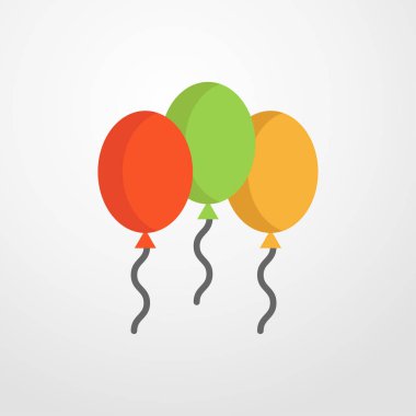 Balon simgesi. Düz tasarım