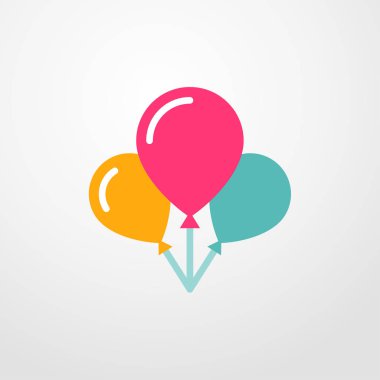 Balon simgesi. Düz tasarım