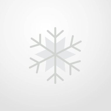 Kar Tanesi ikonu. düz dizayn