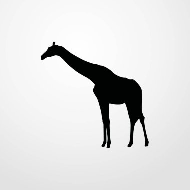 zürafa simgesi. düz simgesi illüstrasyon izole işareti simgesi