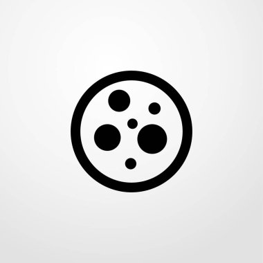 bir daire simgesi hücrelerde. düz tasarım