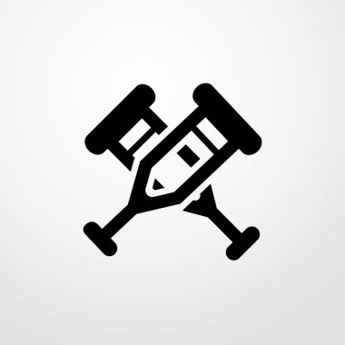 chutches çift simgesi. düz tasarım