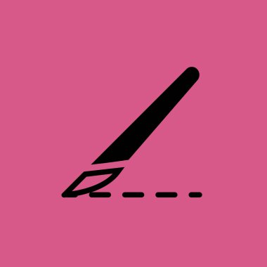 neşter simgesi. Düz tasarım