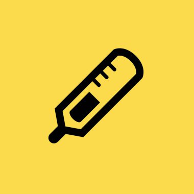 termometre simgesi. düz tasarım