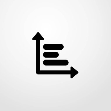 analiz grafik simgesini. düz tasarım