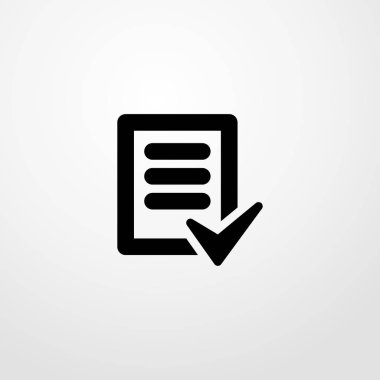 görev tam simgesi. düz tasarım