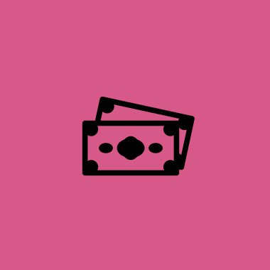 Para simgesi illüstrasyon izole vektör işareti simgesi vektör