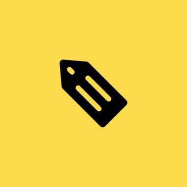 etiket simgesi. illüstrasyon izole vektör işareti simgesi