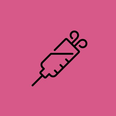 şırınga simgesi illüstrasyon izole vektör işareti simgesi