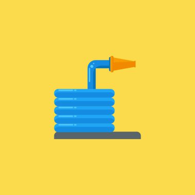 Hortum simgesi illüstrasyon izole vektör işareti simgesi