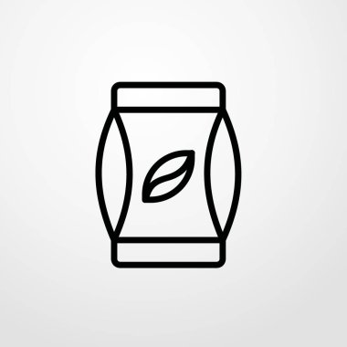 kahve çanta simgesi illüstrasyon izole vektör işareti simgesi