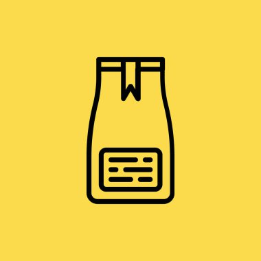 süt şişesi simgesi illüstrasyon izole vektör işareti simgesi