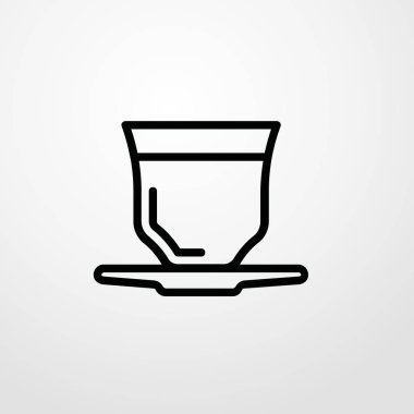 Kupası simgesi illüstrasyon izole vektör işareti simgesi