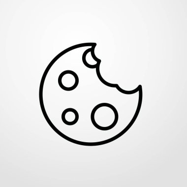 Tanımlama bilgisi simgesi illüstrasyon izole vektör işareti simgesi