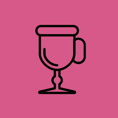 Kahve Kupası simgesi illüstrasyon izole vektör işareti simgesi