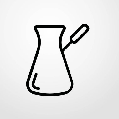 Sürahi simgesi illüstrasyon izole vektör işareti simgesi