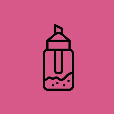 Tuz simgesi illüstrasyon izole vektör işareti simgesi