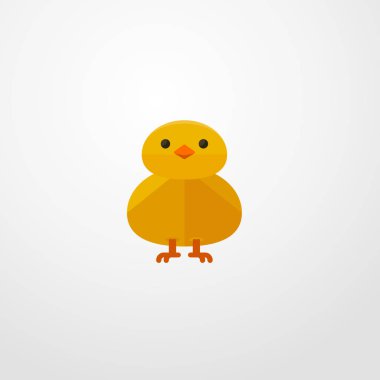 piliç simgesi illüstrasyon izole vektör işareti simgesi