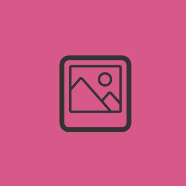 Resim simge illüstrasyon izole vektör işareti simgesi