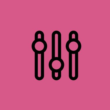 Ses karıştırıcı simgesini illüstrasyon izole vektör işareti simgesi