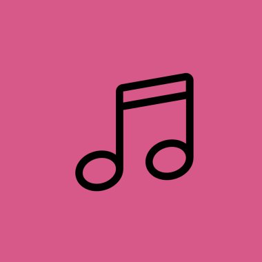 quaver simgesi illüstrasyon izole vektör işareti simgesi