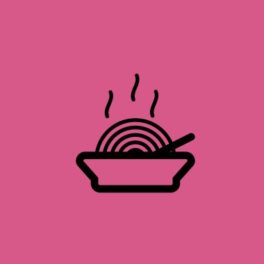 şehriye kase simgesi illüstrasyon izole vektör işareti simgesi