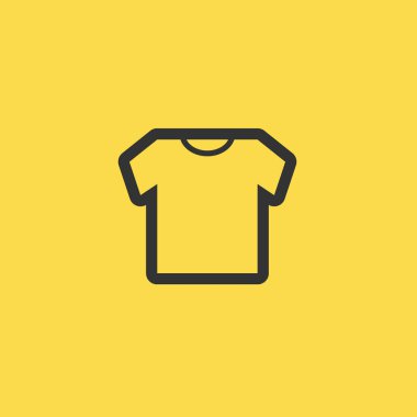 t-shirt simgesi illüstrasyon izole vektör işareti simgesi