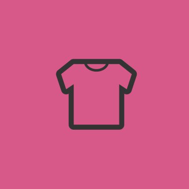 t-shirt simgesi illüstrasyon izole vektör işareti simgesi