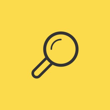 Yakınlaştırma aracı simgesini illüstrasyon izole vektör işareti simgesi