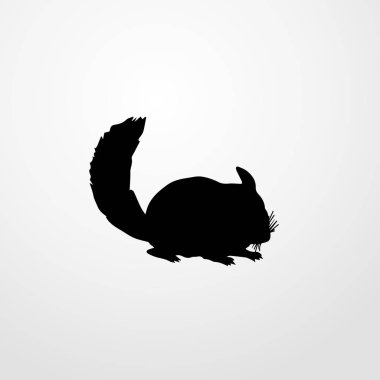 Chinchilla simgesi illüstrasyon izole vektör işareti simgesi