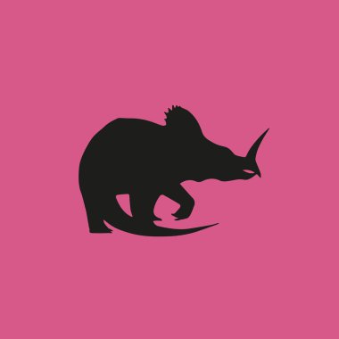 dinozor simgesi illüstrasyon izole vektör işareti simgesi