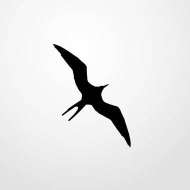 Kuş simgesi illüstrasyon izole vektör işareti simgesi