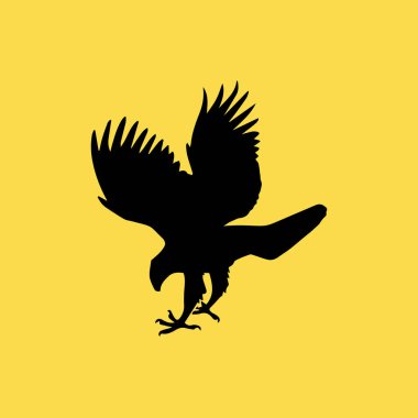 Kartal simgesi illüstrasyon izole vektör işareti simgesi