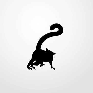 Lemur simgesi illüstrasyon izole vektör işareti simgesi