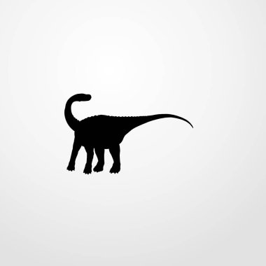 Dino simgesi illüstrasyon izole vektör işareti simgesi