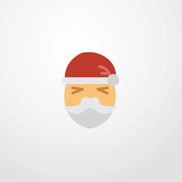 Weihnachtsmann-Ikone. flache Bauweise — Stockvektor