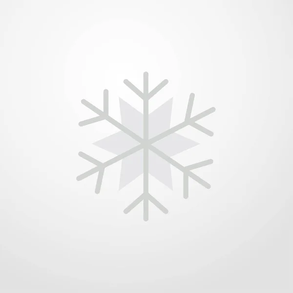 Snöflingsikon. platt design — Stock vektor