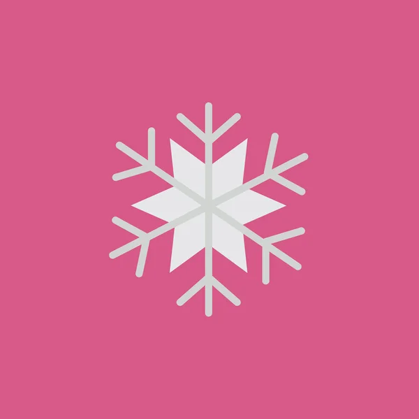 Εικονίδιο νιφάδας χιονιού. επίπεδο σχέδιο — Διανυσματικό Αρχείο