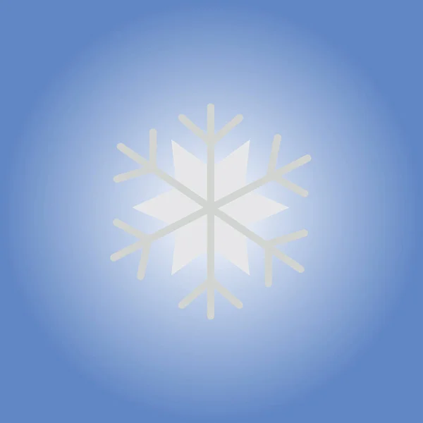 Ícone de floco de neve. design plano —  Vetores de Stock