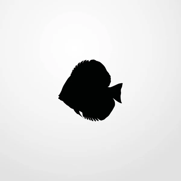スカラー魚アイコン。フラット アイコン イラスト分離記号 — ストックベクタ