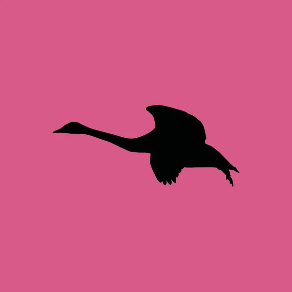Icône d'oie volante. icône plate illustration signe isolé symbole — Image vectorielle