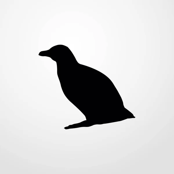 Icono de pingüino. icono plano ilustración símbolo de signo aislado — Vector de stock