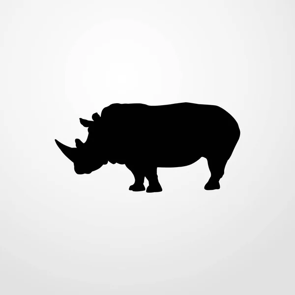 Rhino のアイコン。フラット アイコン イラスト分離記号 — ストックベクタ