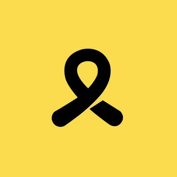 Icône de ruban de cancer. design plat — Image vectorielle